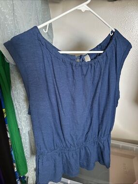 Banana Republic Navy Blue Sleeveless blouse